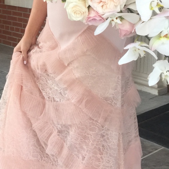 BCBG Avaline Pleated Skirt Gown - Picture 4 of 7